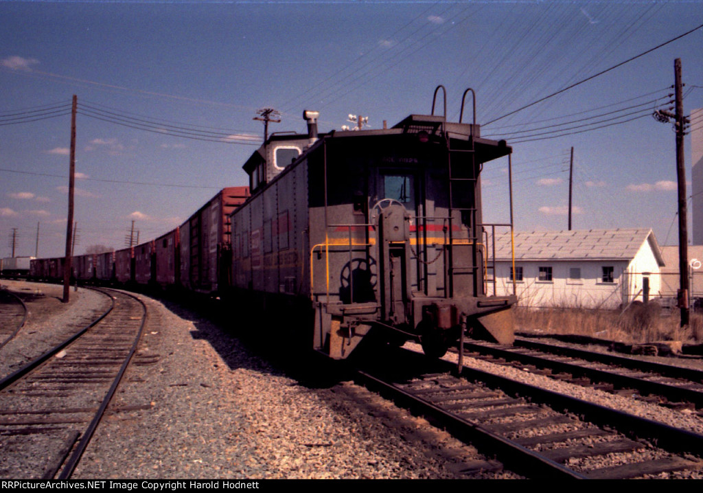 Bringing up the rear on a northbound freight train